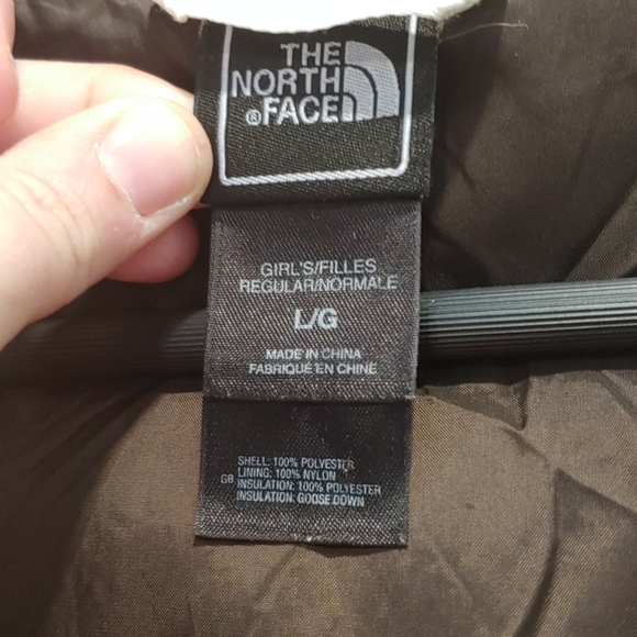 North Face Girls 550 Down Jacket - Picture 4 of 12